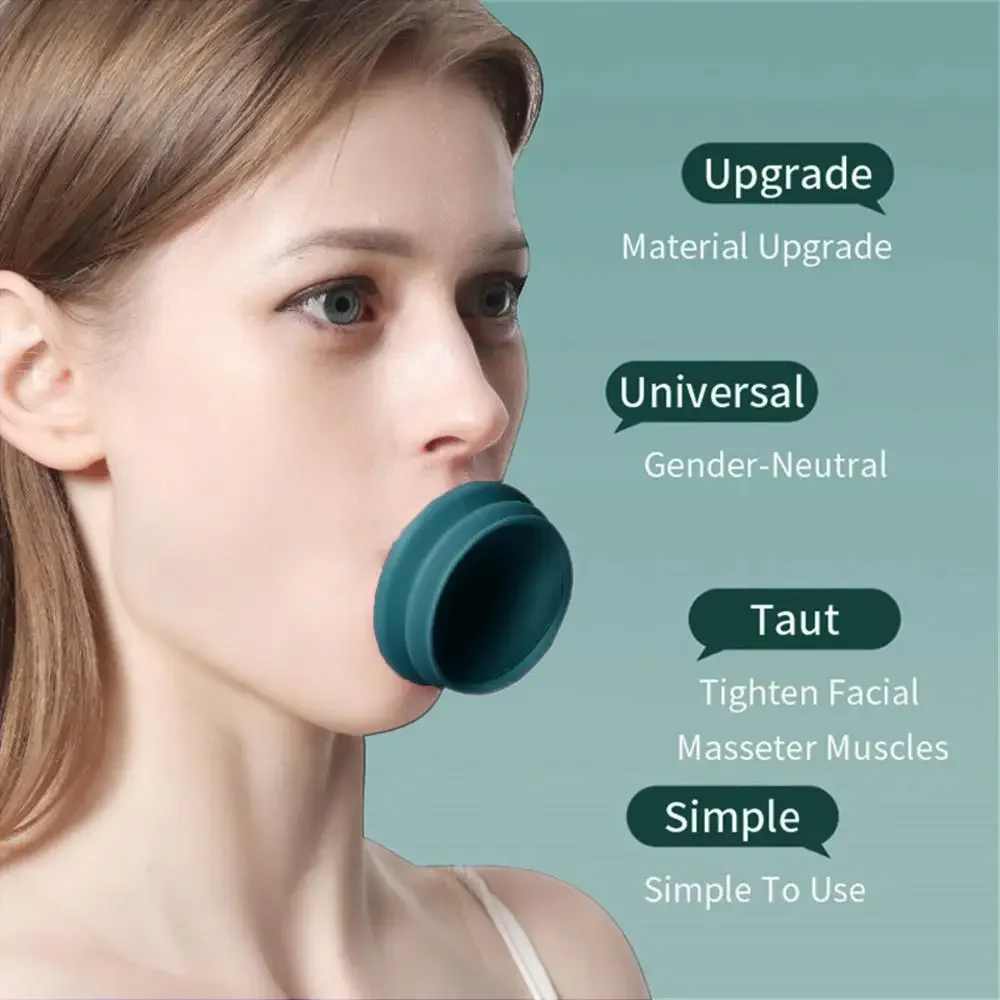 

Facial Exerciser For Facial Muscle Facial Masseter Trainer Face And Neck Exerciser Double Chin Reducer Silicone Facial Exerciser