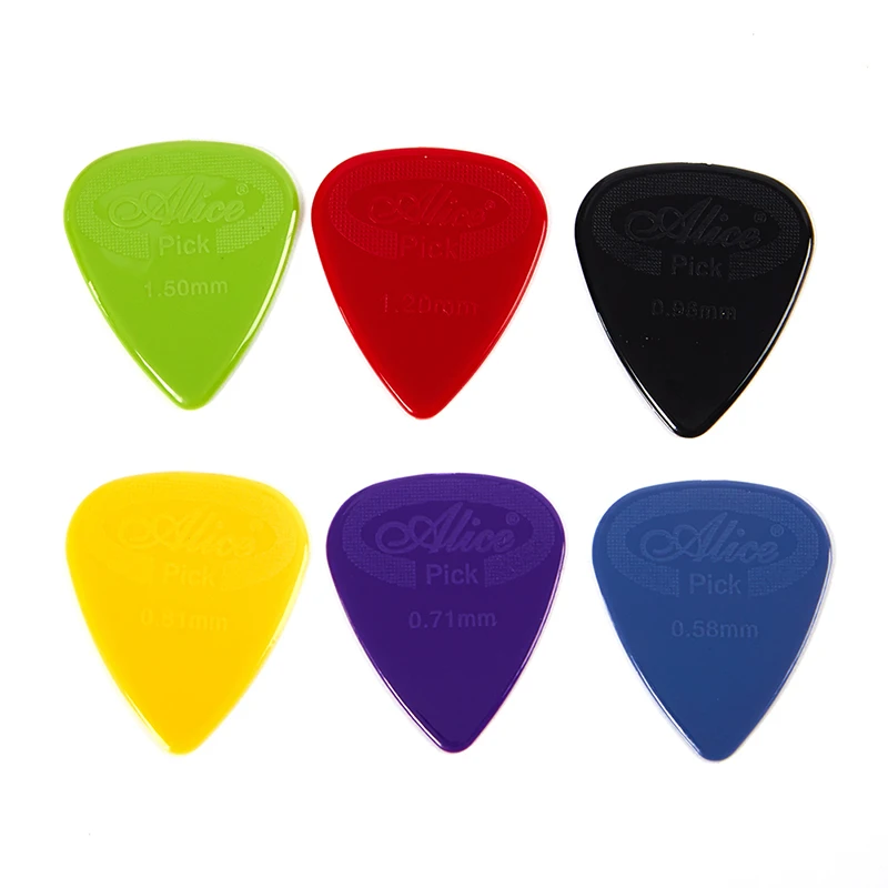 10PC 0.58/0.71/0.81/0.96/1.2/1.5mm Anti-slip Nylon Guitar Pick Non-slip For Acoustic Electric Guitarra Ukulele Accessories
