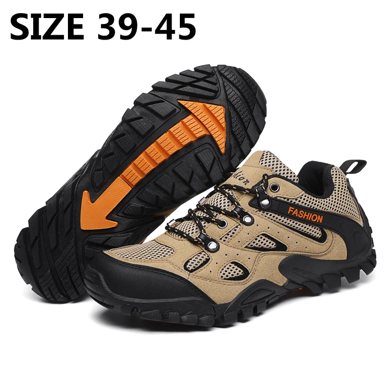 

New Men Hiking Shoes Classics Style Lace Up Men Sport Shoes Outdoor Jogging Trekking Sneakers Fast Size 39-45