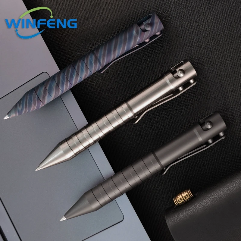 

Titanium Alloy Tactical Pen Bolt Action Self Defense Ballpoint Pen Emergency Broken Window Survival Outdoor EDC Tools