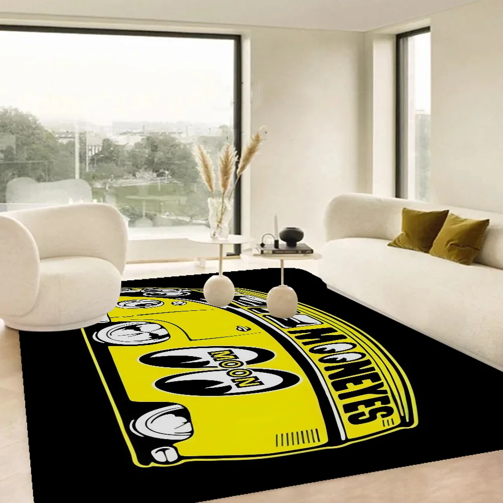 Mooneyes Print Floor Mat INS Style Soft Bedroom Floor House Laundry Room Mat Anti-skid Bedside Area Rugs 4