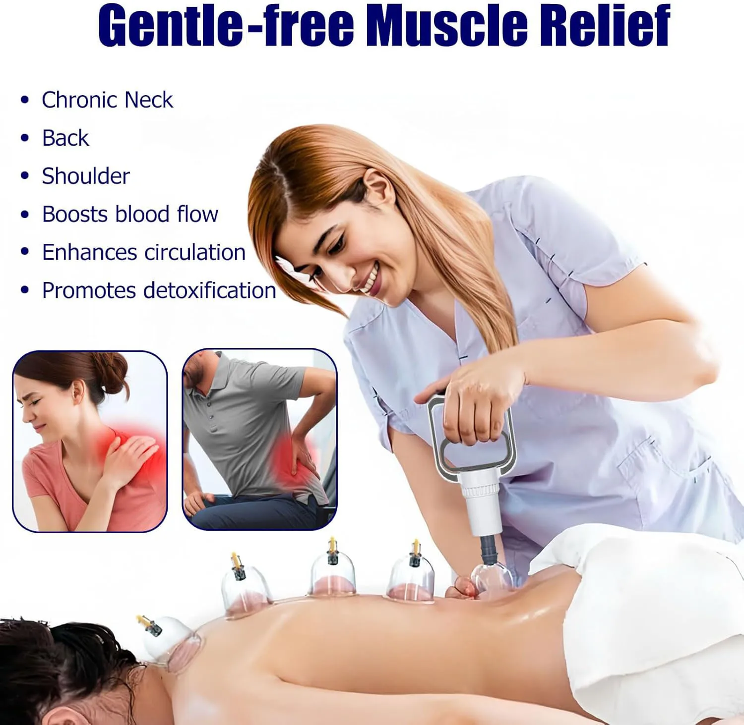 Biomagnetic Chinese Cupping Therapy Set Massage Meridian Therapy Acupuncture Anti Cellulite Suction Cup Body Massage Cans 1 Set
