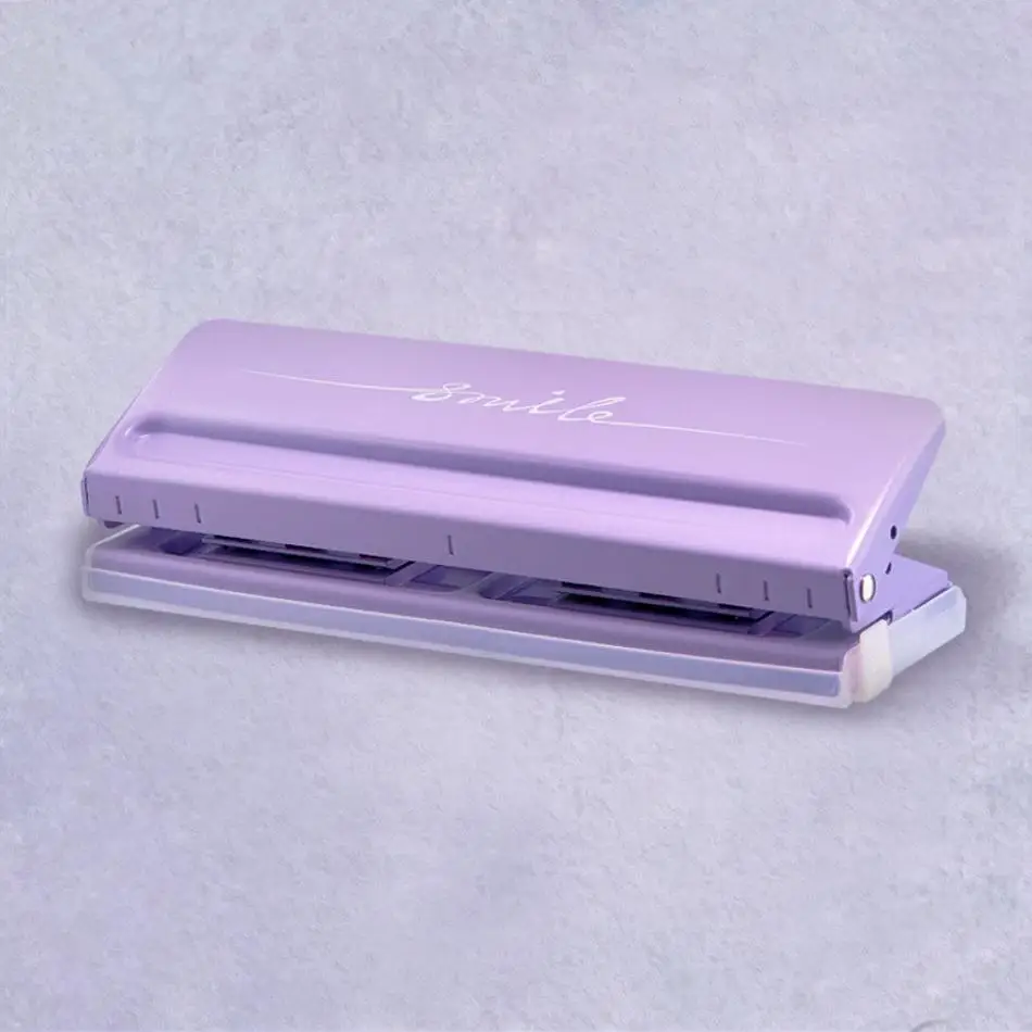 1 Pcs Adjustable 6 Hole Punch For Notebook Loose Leaf Paper 6 Hole Adjustable For A4/ B5 / A5 / A6 / A7 6 Sheet Capacity 2025