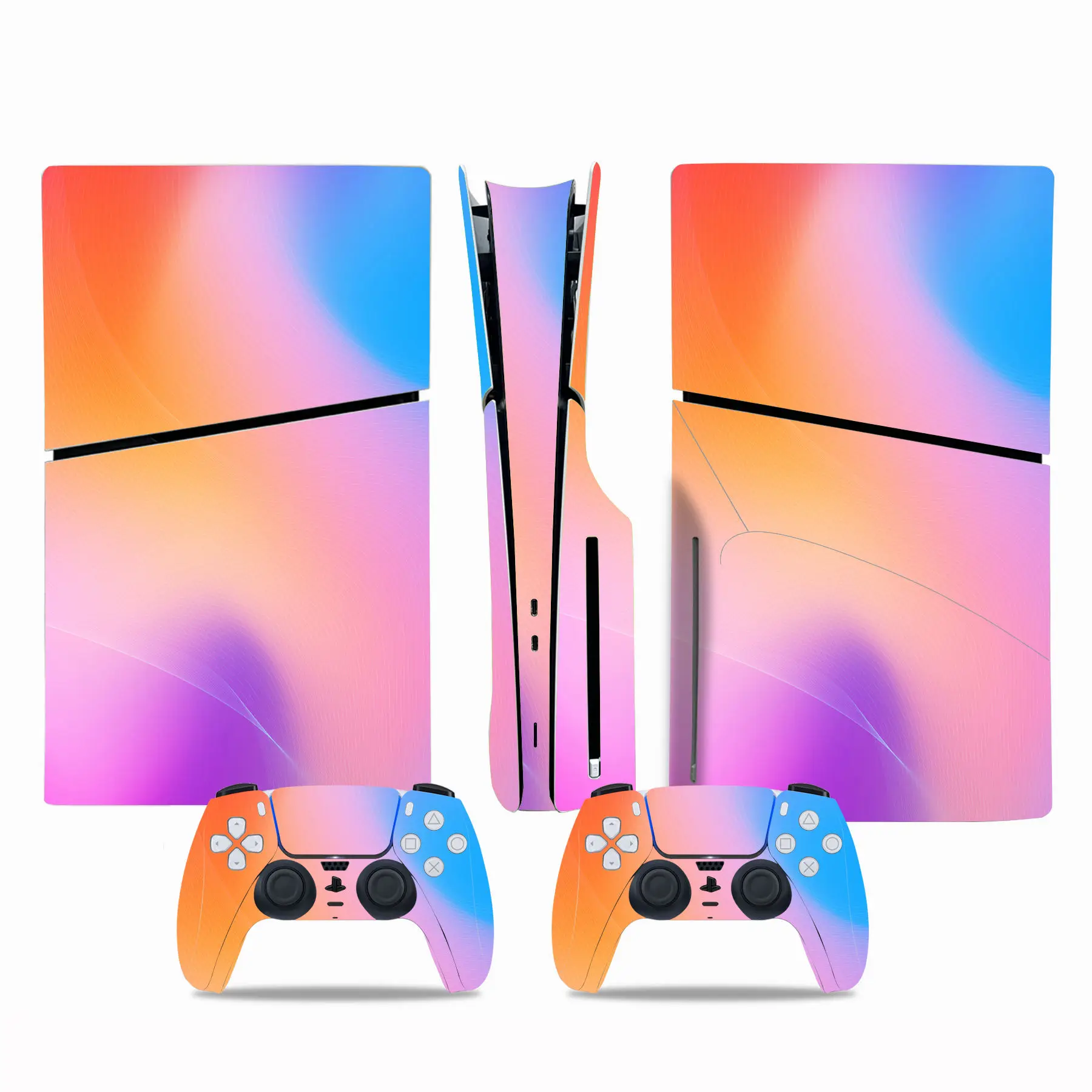 Skin Adhésive GamesMonkey Pour PS5 – Film Vinyle Effet Bois Naturel – Neuf