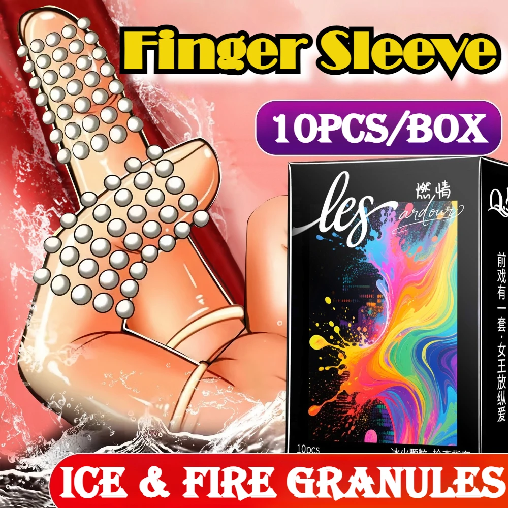 10 stücke Finger Hülse Kondome für Weibliche Sex Spielzeug G-punkt Massage Stimulator Anal Sex Spielzeug BDSM Erwachsene Vorspiel spiele Lesben Homosexuell Sex