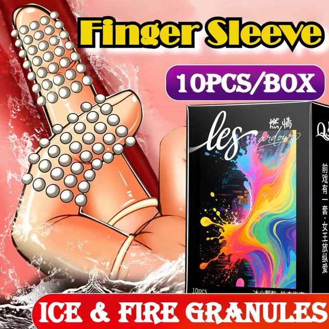 10 stücke Finger Hülse Kondome für Weibliche Sex Spielzeug G-punkt Massage Stimulator Anal Sex Spielzeug BDSM Erwachsene Vorspiel spiele Lesben Homosexuell Sex