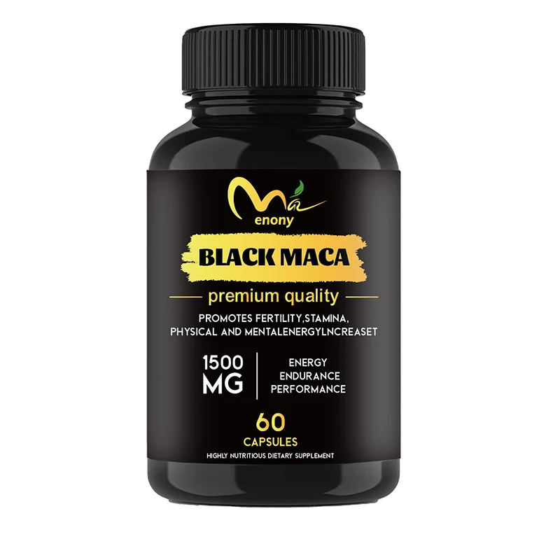 

Black Maca For Men & Women Relieve Fatigue, Increase Size, Improve Endurance and Improve Libido Natural Maca Pill Cure Impotence