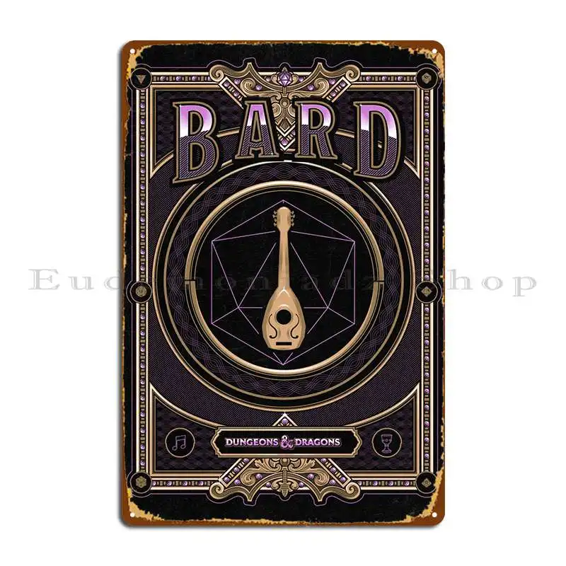 Bard 금속 플라크 클럽, 재미있는 인쇄 주석 사인 포스터 제작