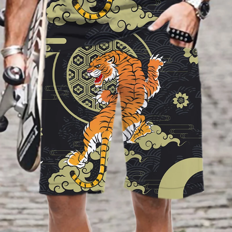 

Men's Shorts Men/Women Loose 3D Printed Harajuku Man Mens Clothing Comfortable Swimsuit Funny Beach Elastic Waist Pattern Cool