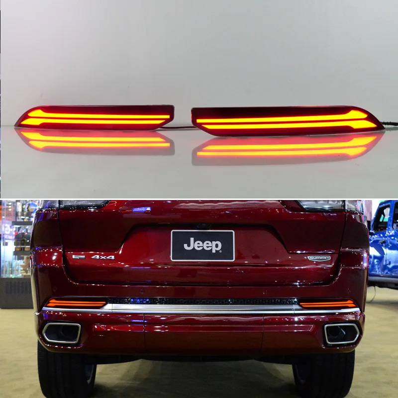 

LED Rear Fog Lamp For Jeep Grand Cherokee WL 2021-2024 Auto Part Car Accessory Bumper Brake Light Reflector Signal Indicators