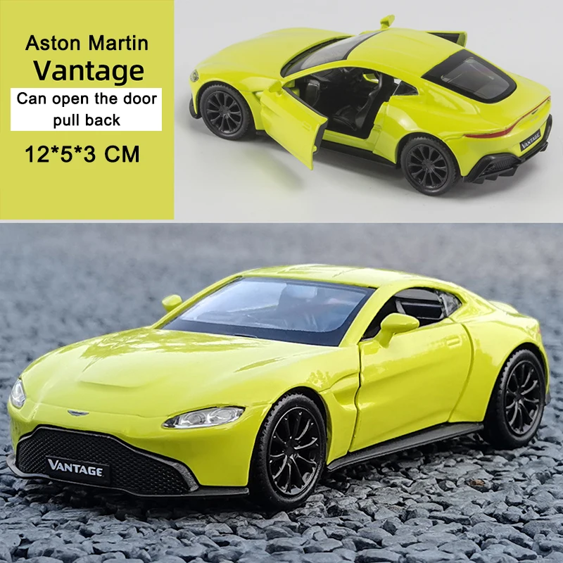 1:36 Aston Martin Vantage Christmas Toy Diecast Miniature Alloy