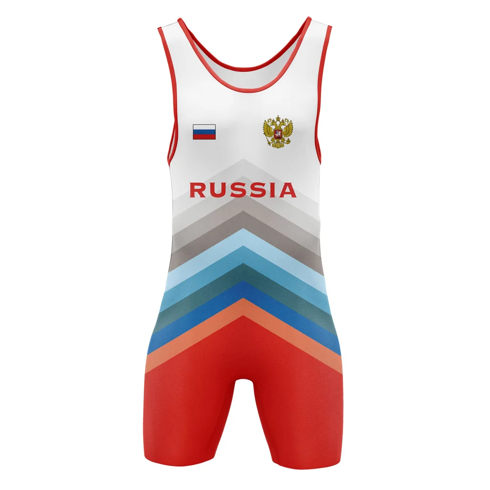Wrestling Singlet Suit Men's Leotard One Piece Sleeveless Undershirt GYM Triathlon Fitness Singlet Powerlifting Bodysuit sports suit powerlifting singlet