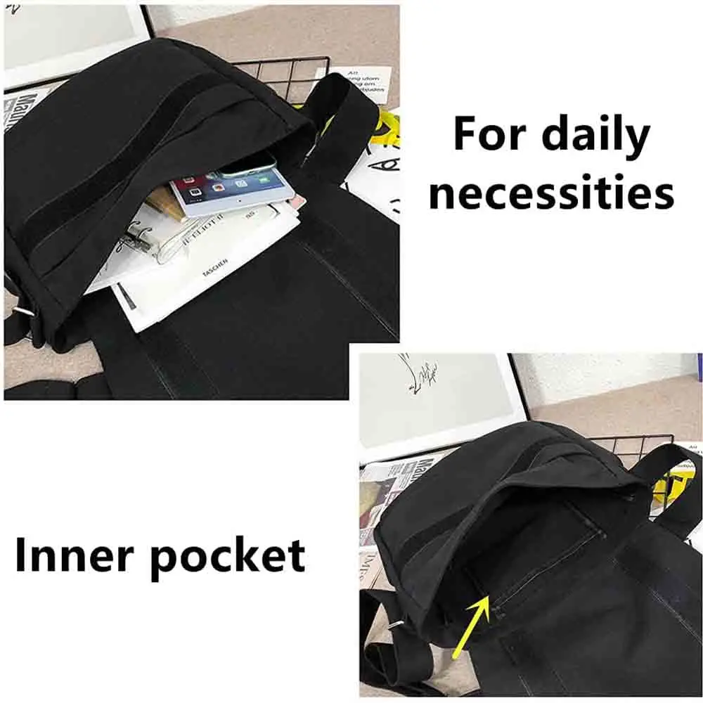 Messenger Bag Japanese Multi-function Messenger Bag Student Fashionable and VersatilePortable One-shoulder Friends Pattern Bags