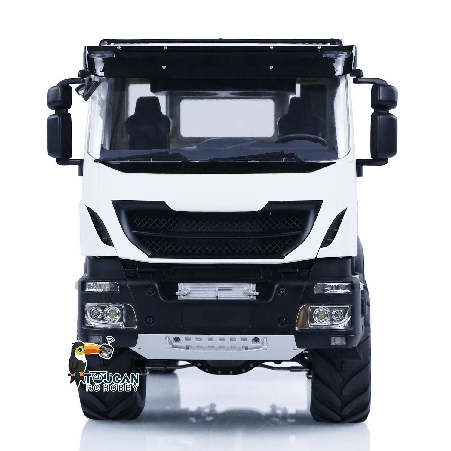 4x4 RC Hydraulic 1/14 Metal RC Dumper Trucks Controlled Tipper Dump Cars Model Light Sound Painted Finished Vehicle Toy TH23187 4