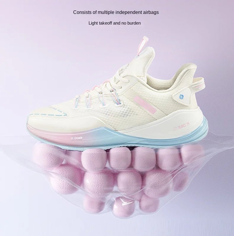 Description Picture 6 of itemRIGORER Austin Reaves Sniper 2 Men Ice Cream Color Cushion Basketball Shoes Low-top Professional Wear-resistant Sport Sneakers