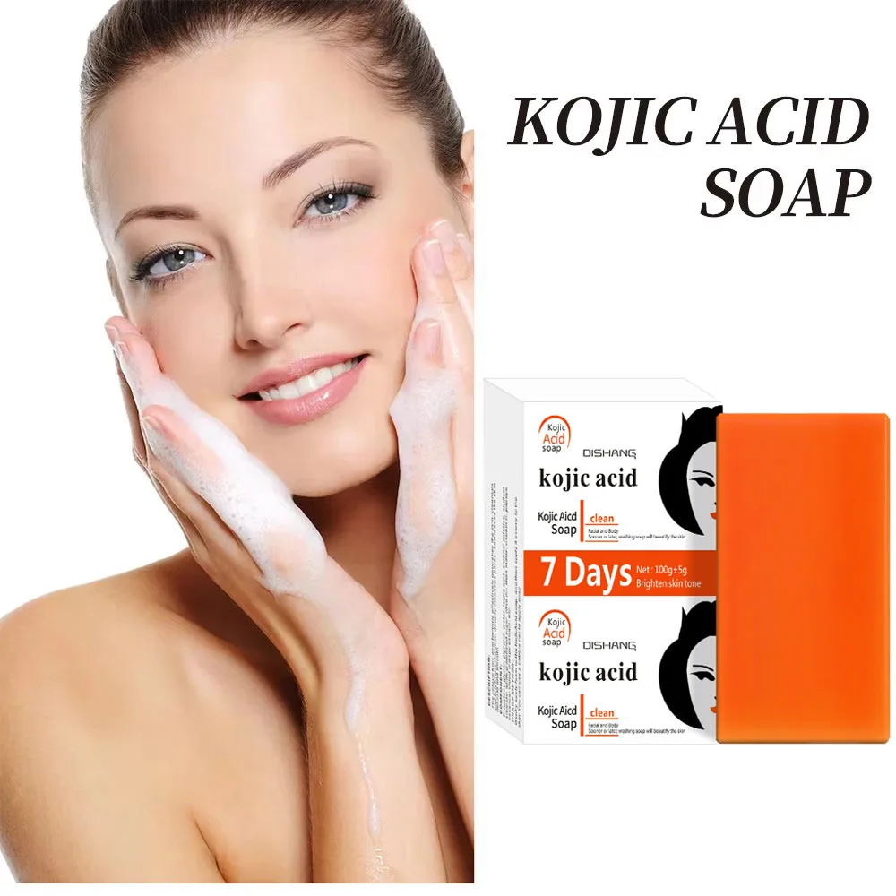 Handmade Whitening Soap Skin Care Deep Cleaning Moisturizing Cleansing Essential Temperate Soap Brighten Skin Kojic Acid Soap 5