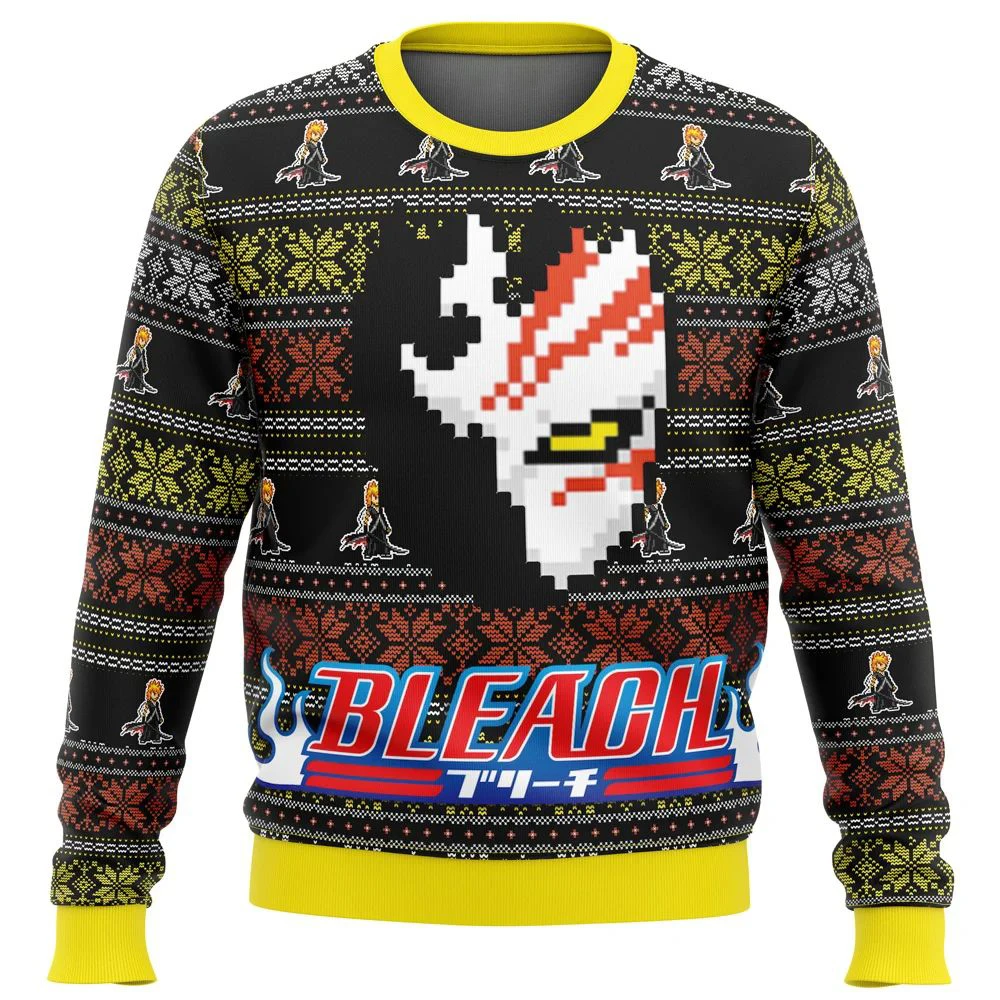 

Kenpachi Zaraki Bleach Ugly Christmas Sweater Gift Santa Claus Pullover Men 3D Sweatshirt And Top Autumn And Winter Clothi
