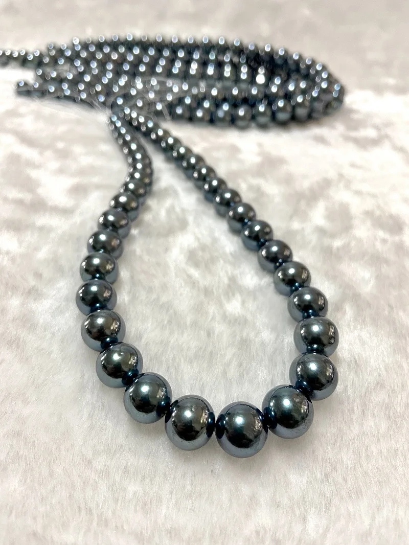 2023NewArrival1112mmSeaPearlsNecklaceSmallFlawRoundDazzling