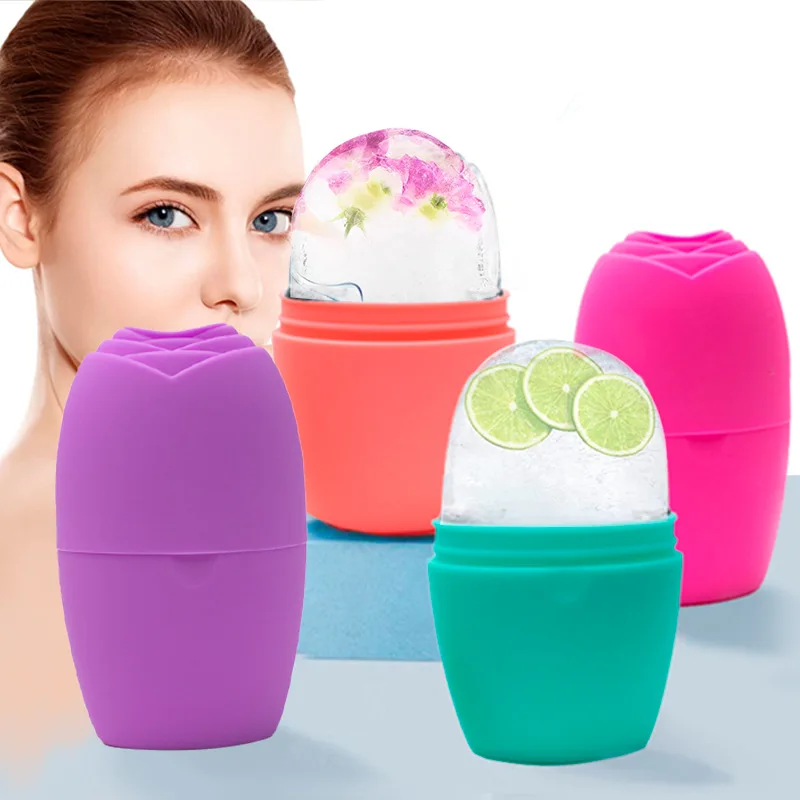 Skin Care Face Lifting Contouring Tool Silicone Ice Cube Trays Ice Globe Ice Balls Face Massager Facial Roller Reduce Acne ice cube trays release silicone 8 grids ice trays