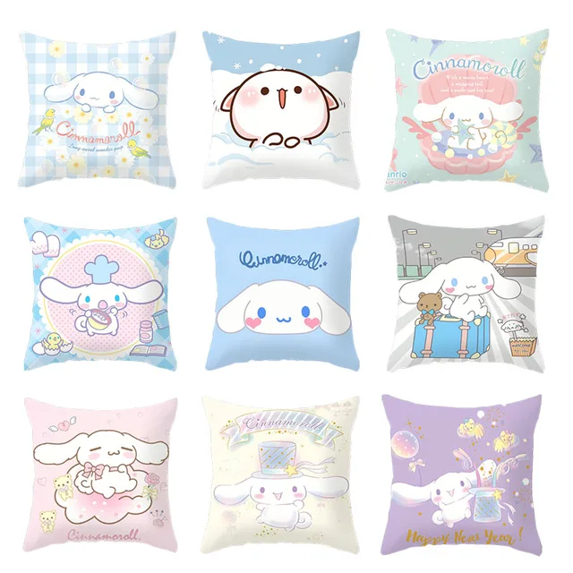 New 45Cm Anime Kawaii My Melody Cartoon Pillow Cover Cinnamorol Soft Plush Toy Cushion Cover 1