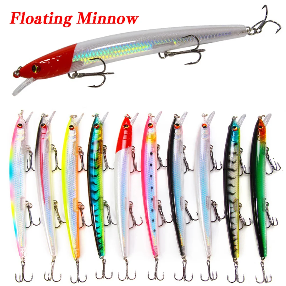 Leurre minnow 135mm wobblers crankbait dur pour carpe pike pêche carnassiers classique
