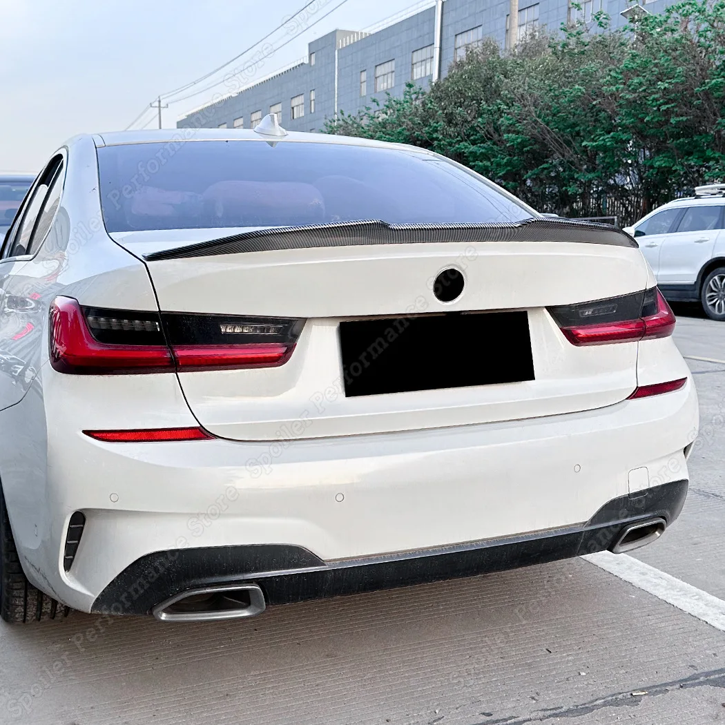 자동차 리어 스포일러 윙 트렁크 리드 테일 윙 바디 외부 익스텐션 장식 PSM 스타일, BMW 3 시리즈 G20 320i 330i 2019-2024 +