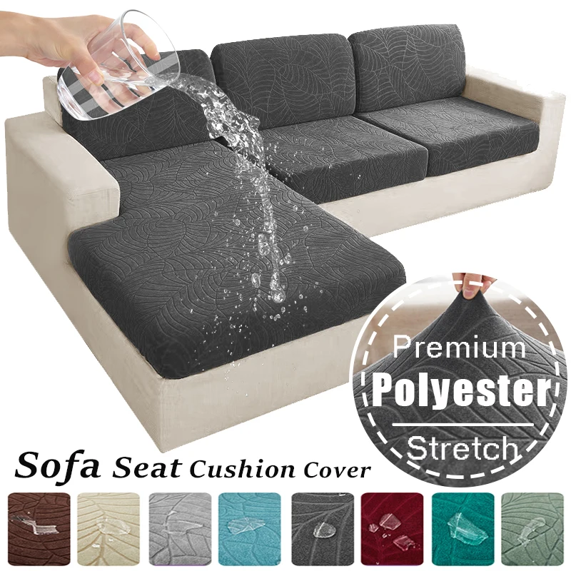 

Waterproof Sofa Seat Cushion Covers for Living Room Protector Couch Chaise Longue Jacquard Sofa Slipcover Armchair Seat Cover