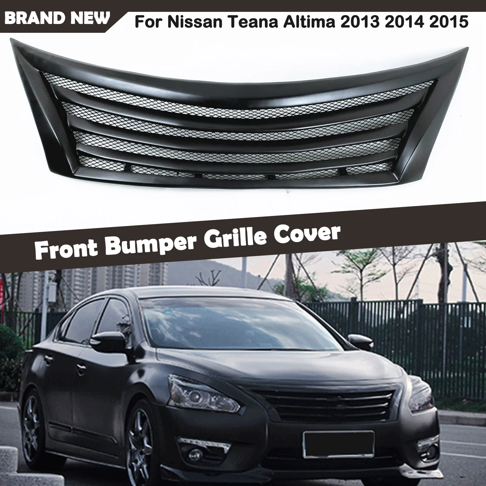 

Car Front Grille Racing Grills Upper Bumper Hood Grid Mesh Auto Accessories For Nissan Teana Altima 2013 2014 2015