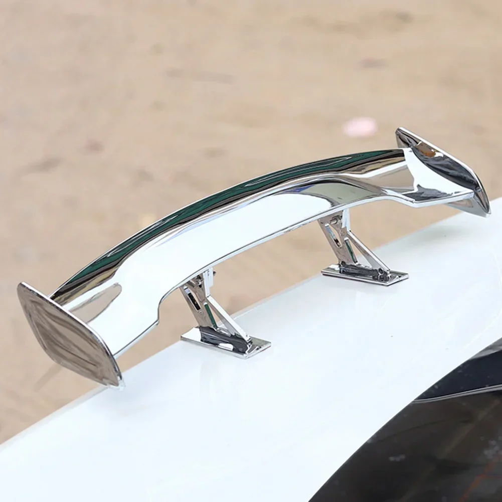 Mini ali effetto carbonio Spoiler posteriore universale per auto Decorazione modello piccolo Spoiler stile nero blu rosso bianco Accessori auto - Image 4