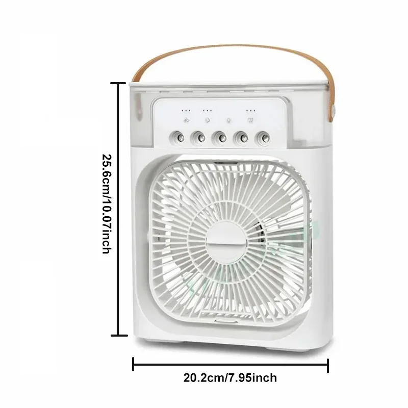 3 in 1 가습기 팬 AIr 컨디셔너, 가정용 소형 쿨러, 수냉 공기 조절, 3 속도 팬, 가정 사무실 2024, 신제품