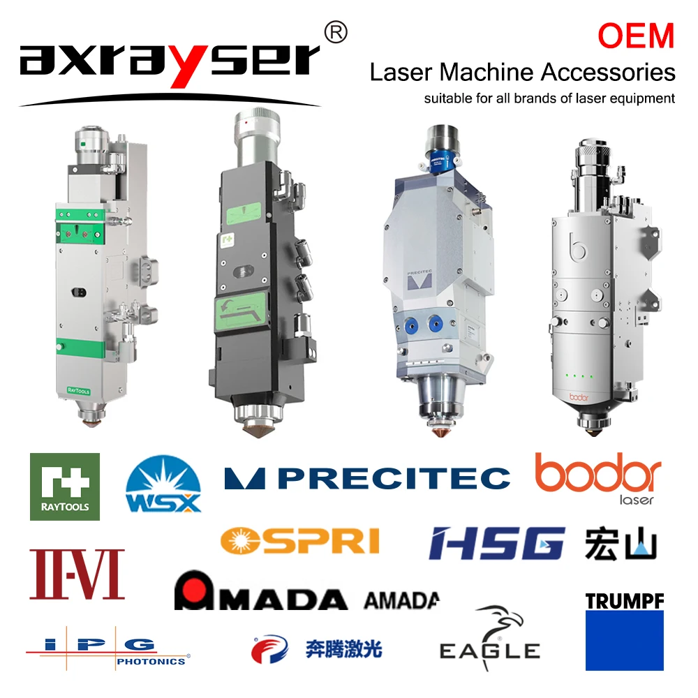 Dysze laserowe 3D M8 M6 pojedyncza warstwa dwuwarstwowe części maszyna do cięcia włókna do Raytools BT240S BM109 WSX HAN'S Precitec