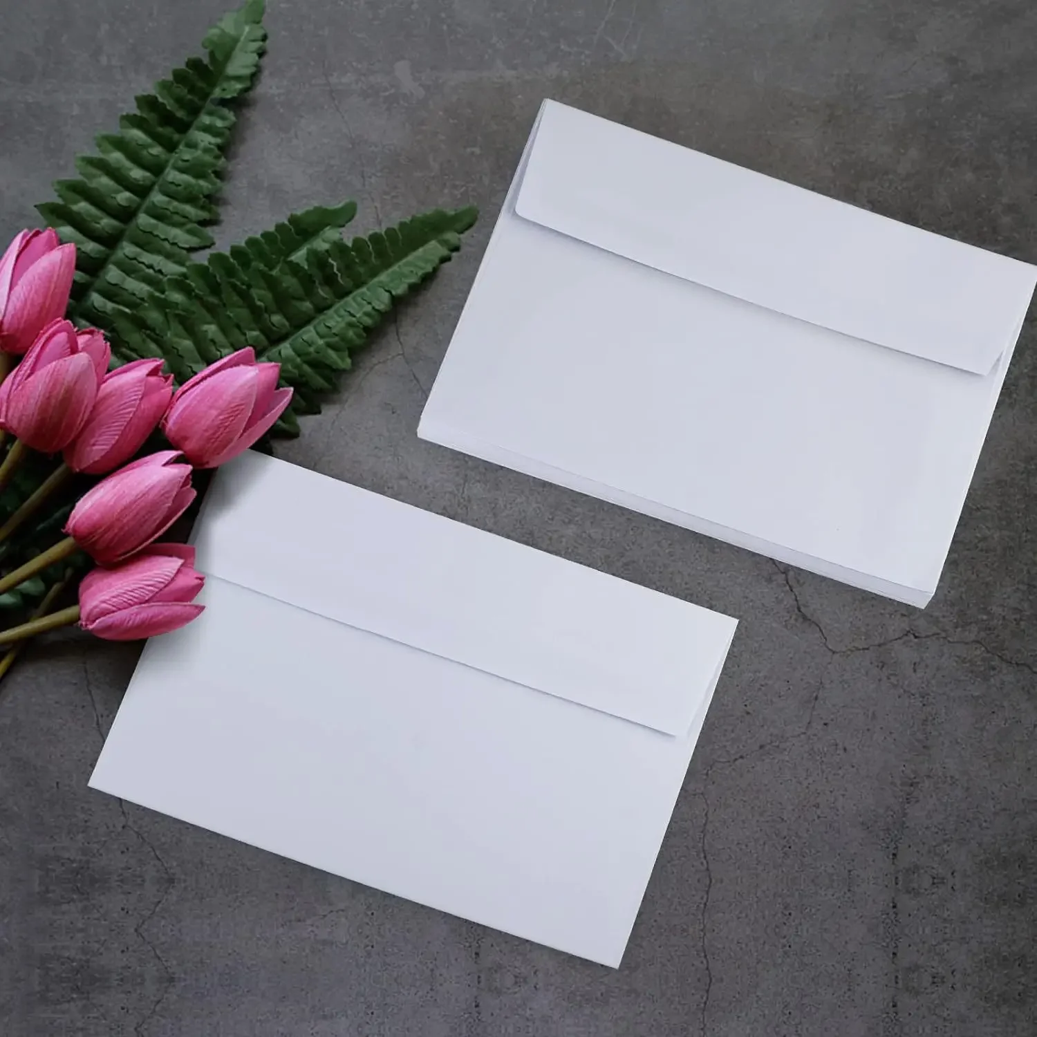 A7 Envelope 50pcs Kraft Paper Postcard Style Envelopes for Wedding Invitations Stationery Gift Packaging