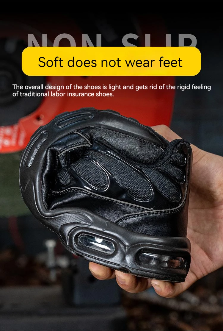Safety Shoes Men Lightweight Sneaker Steel Toe Cap Shoes Anti-smash Work Shoes Puncture-Proof Work Safety Shoes Protective Boots