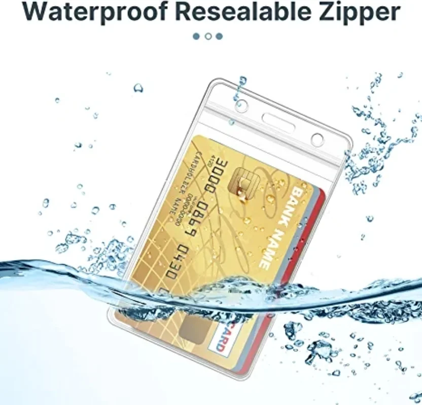 10/1PCS Waterproof Transparent Card Holder Plastic Card id Holders Case To Protect Credit Cards Card Protector Card Holder 3