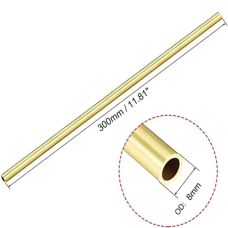 Versatile Brass Alloy Pipe - Multiple Lengths & Diameters Available