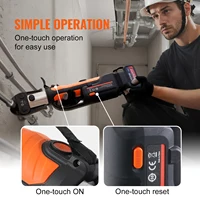 VEVOR – Kit d'outils de presse, outil de sertissage de tuyaux électriques avec mâchoires M15 M22 M28 avec batterie 4,0 ah, outils de sertissage de tuyaux, étui de transport 5