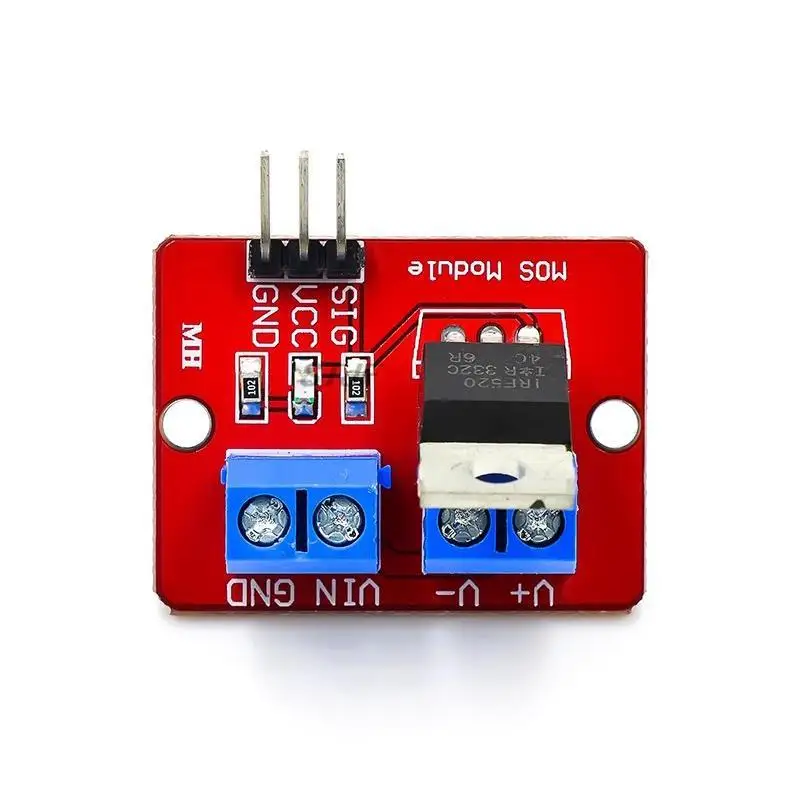 Pulsante Mosfet Superiore 0-24V Irf520 Modulo Driver Mos Per Arduino Mcu Arm Raspberry Pi