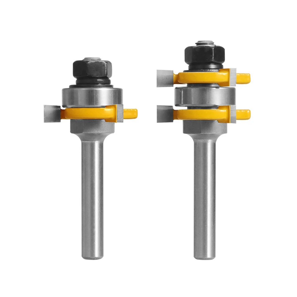 

2 шт., Т-образная фреза 8 мм с одним подшипником