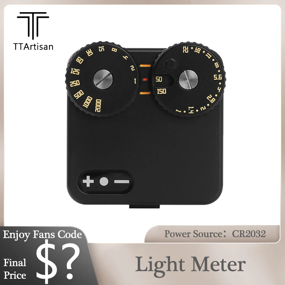 TTArtisanLightMeterColdShoeBrassforDSLRFilmCameraLightMeter
