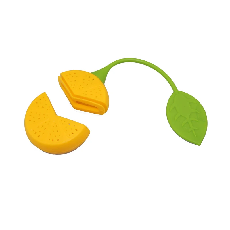 2Pcs Silicone Tea Infuser Reusable Tea Bags Loose Leaf Strainer Cute Lemon Silicone Bag Herbal Spice Filter Accessories
