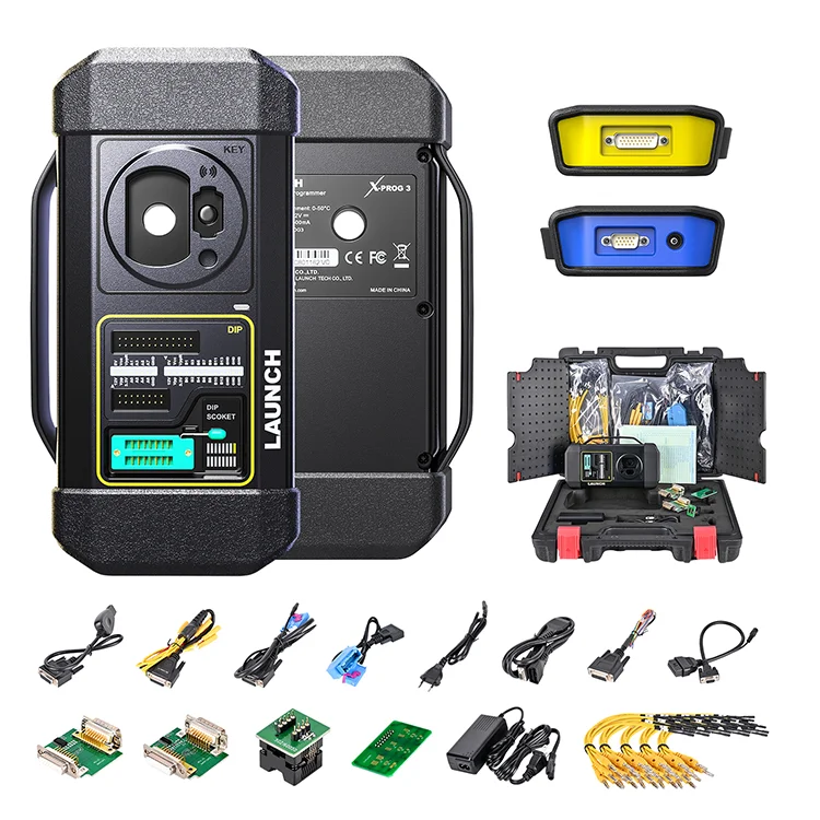 Xprog 3 Launch X431 Xprog3 X Prog 3 Advanced Immobilizer Key Programmer Black Obd2 Machine X-Pro3 Funziona Potente
