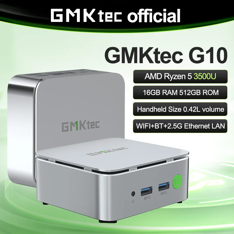 GMKtec NucBox G10 ミニ PC AMD Ryzen ™ 5 3500U 2*DDR4 SO-DIMM
