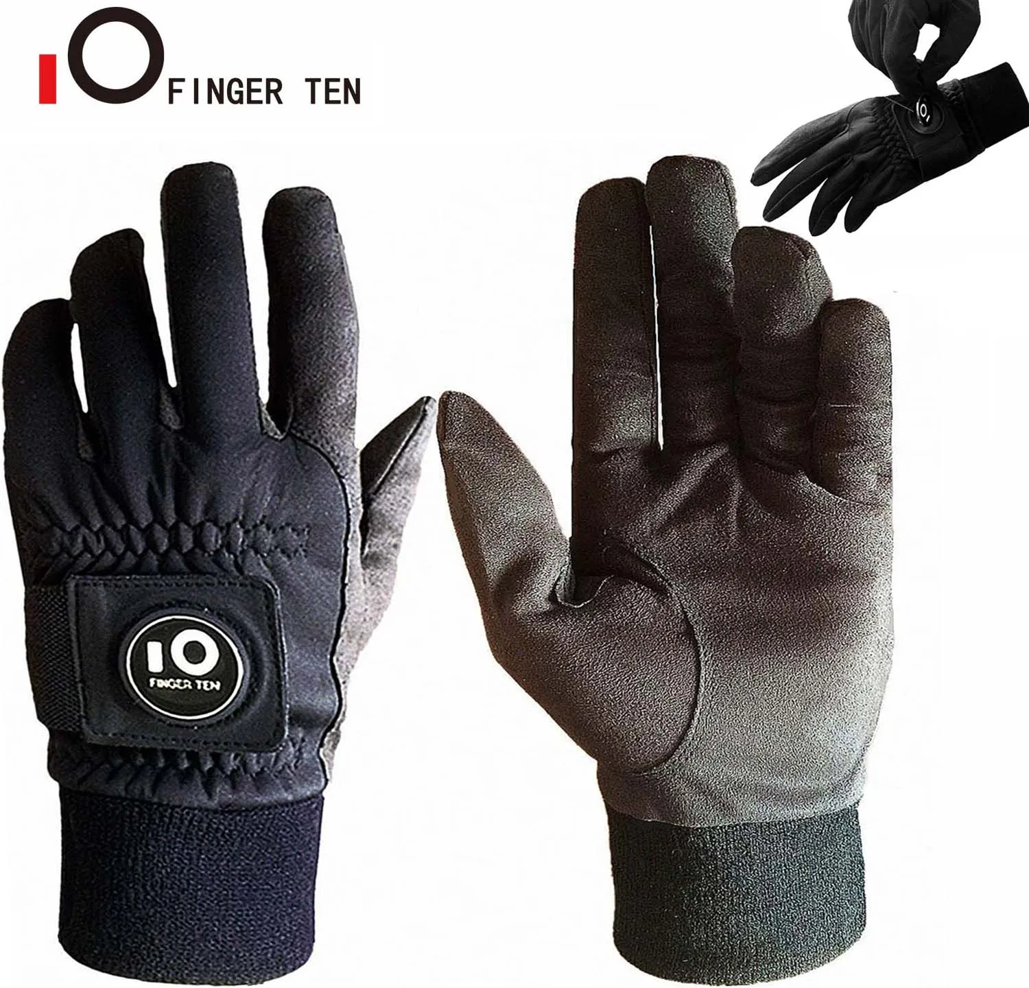 Winter Golf Gloves Men Cold Weather Warm Weather Grip with Windproof Waterproof Mittens Ball