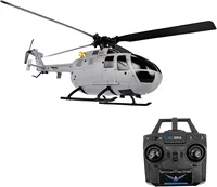 C186 Remote Control Helicopter Single Propeller Without Ailerons 6-axis Gyro Stabilization Airplane Altitude Hold Girls Adults 1