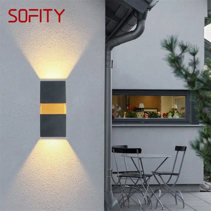 

·SOFITY Outdoor Wall Light Contemporary LED Lamp Waterproof Sconces Home Decorative For Porch Stairs
