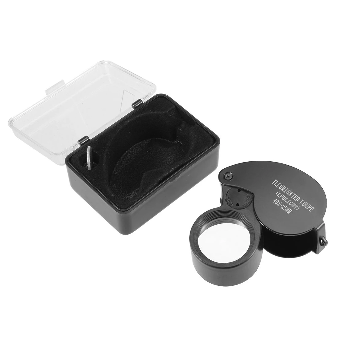 40X-25mm LED Illuminated Jewelers Loupe Magnifier With Light Diamond Eye Magnifying Glass For Jewelry Antiques Coins Stamps for Jewelry Magnifier Jewelry Magnifying Glass Magnifying Glass Magnifying Glass Lamp