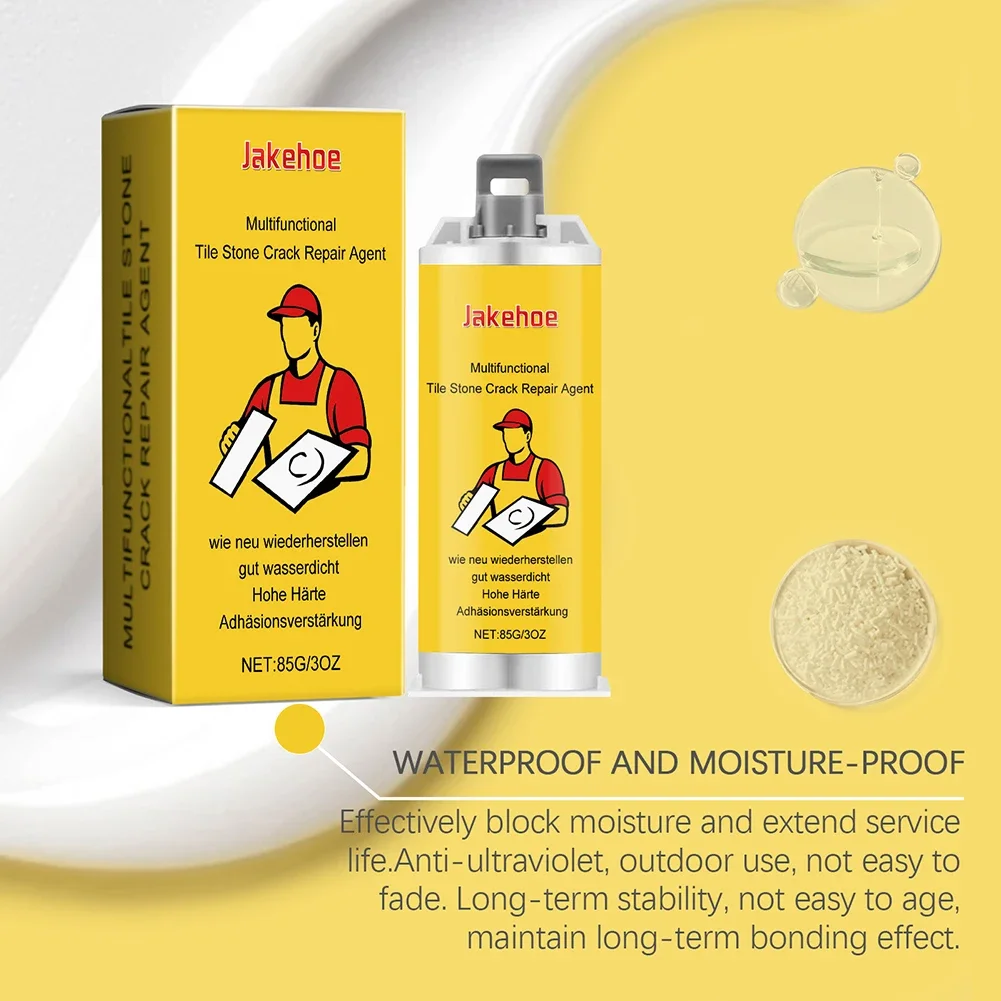 Tile Stone Cracks Repair Kit Strong Adhesive Tile Filling Glue Long Lasting Granite Marble Filling Adhesive Cracks Repair porcelain repair kit ceramic repair paste tile glaze repair paste ceramic repair agent tile repair kit tile repair cream ceramic tile repairing tool set