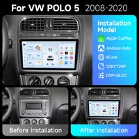 JIUYIN Android авто радио для VW POLO 5 седан 2008-2020 беспроводной CarPlay GPS мультимедиа 2 din интеллектуальные системы стерео — изображение 2