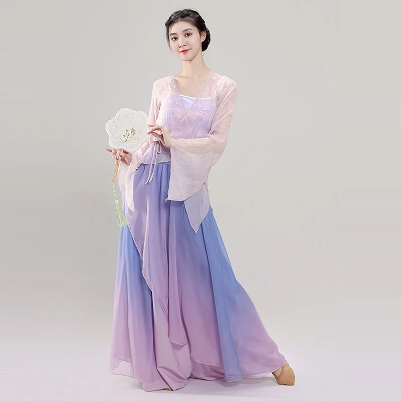 

Classical Dance Costume Women Dance Practice Clothes Floating Women Chinese Dance Costume Ancient Style Performance Clothing