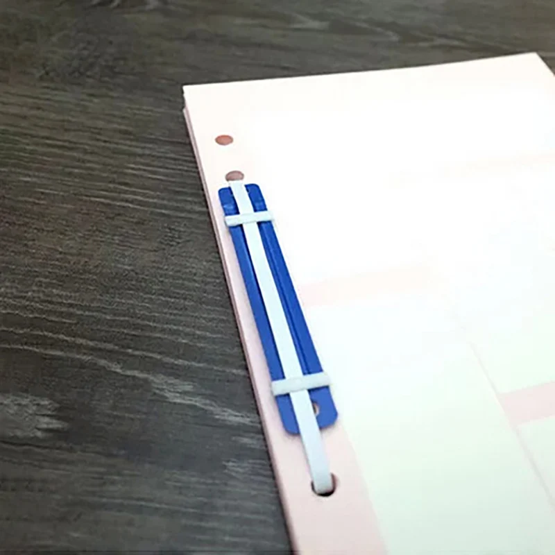 50 Pcs File Paper Fasteners Plastic Binding Clip Two-Hole Loose-leaf Binder File Folder Office Document Storage Supplies Binder Clip